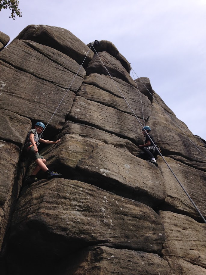 Beginners at a Brimham