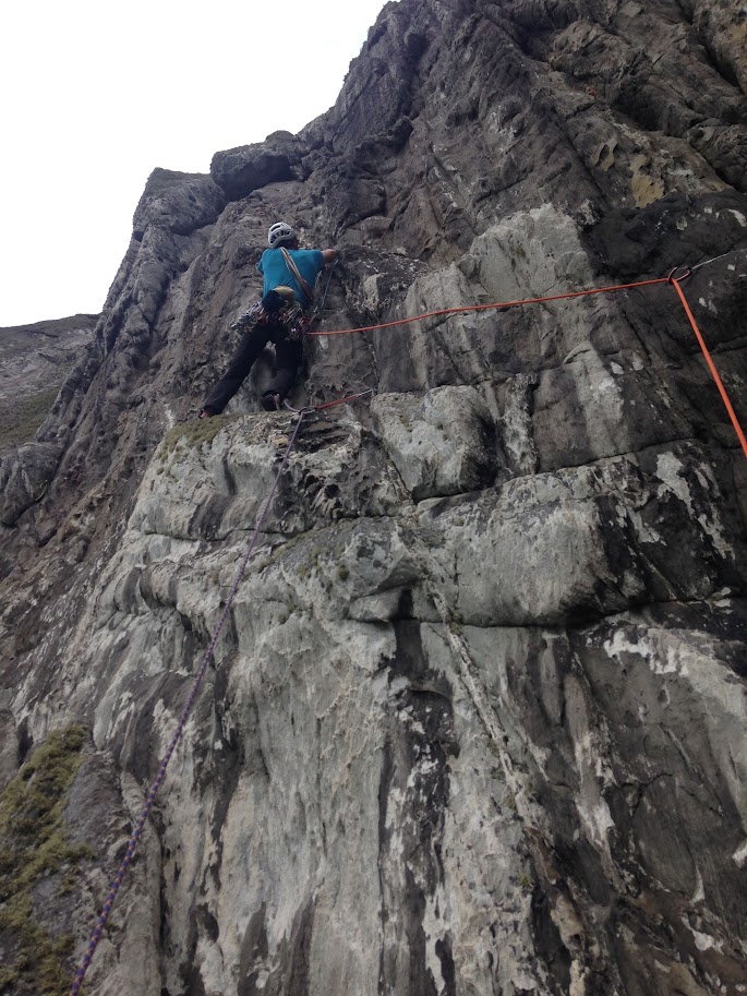 Trad climbing at Gogarth